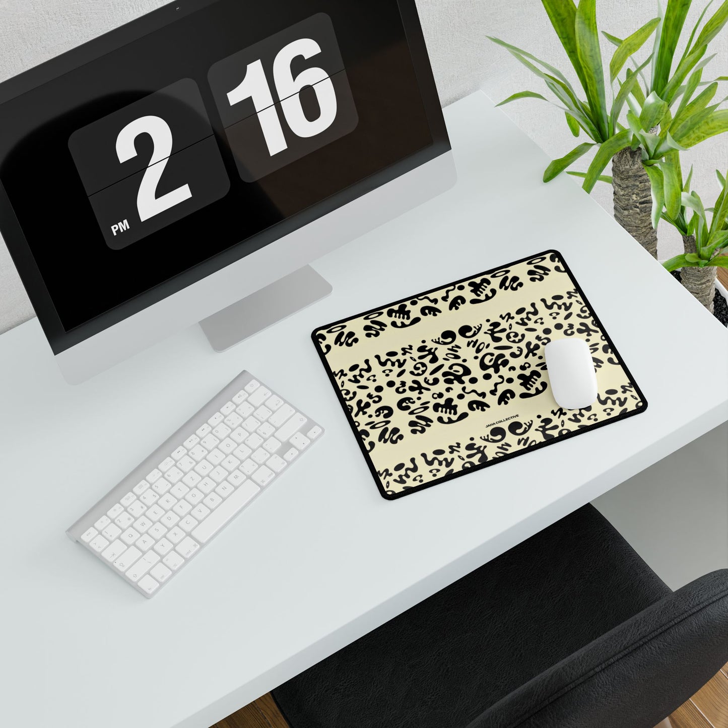 Mirror Work Desk Mats - Blank Page White