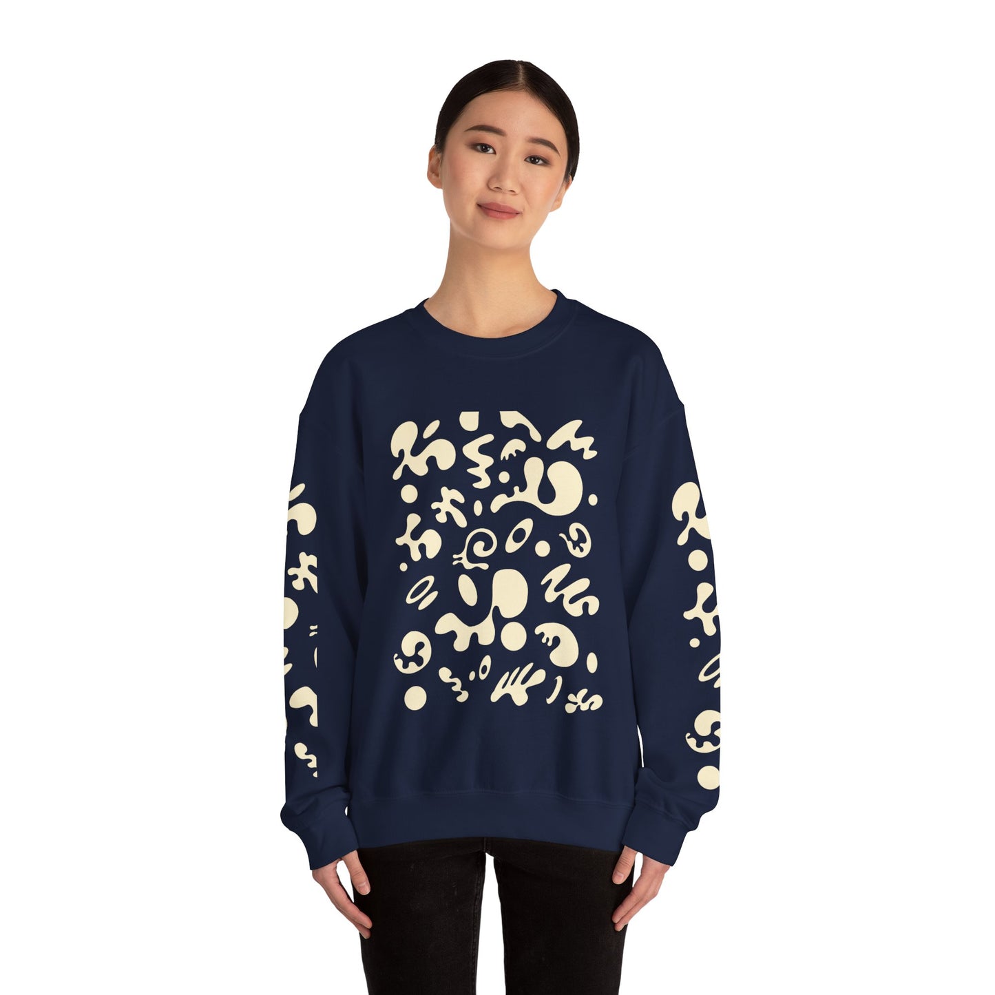 Pure Imagination Unisex Heavy Blend™ Crewneck Sweatshirt - Blank Page White Print