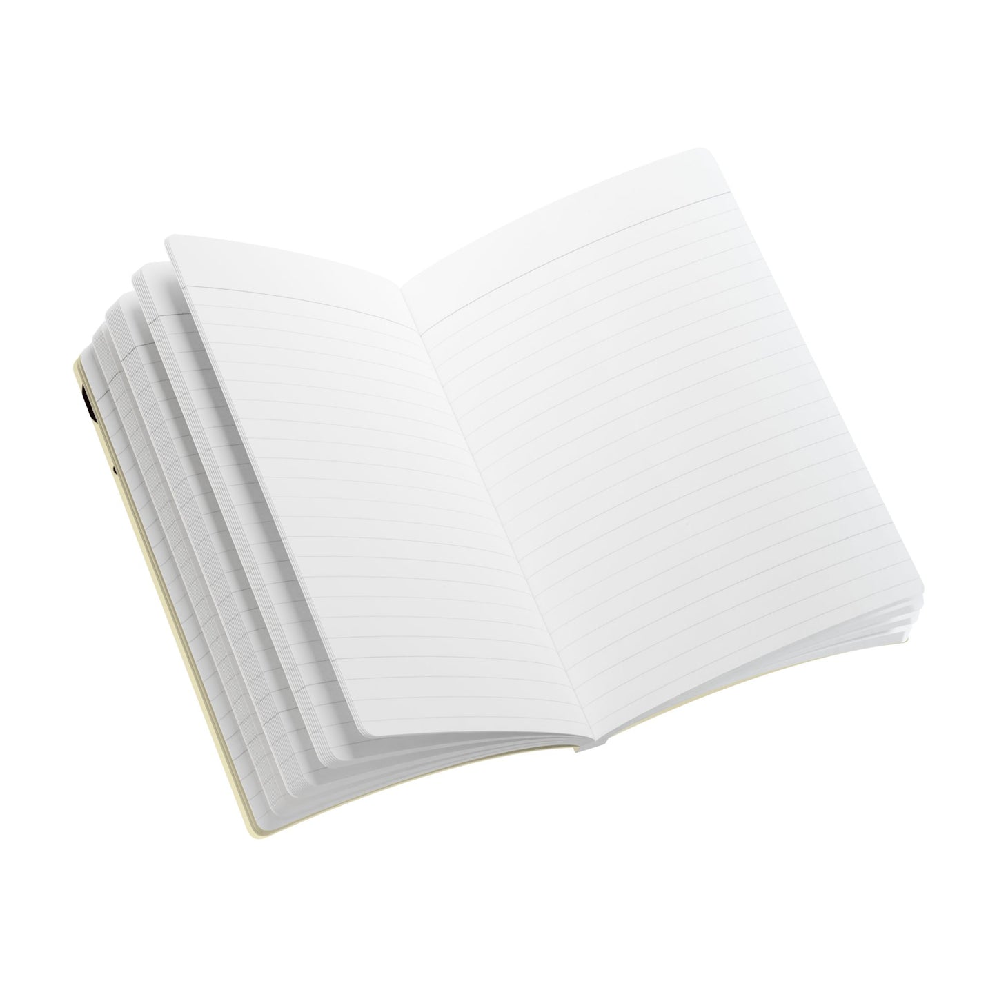 Pure Imagination Softcover Journal w Inside Prints + Tear-Off Pages (Ruled Line) - Blank Page White