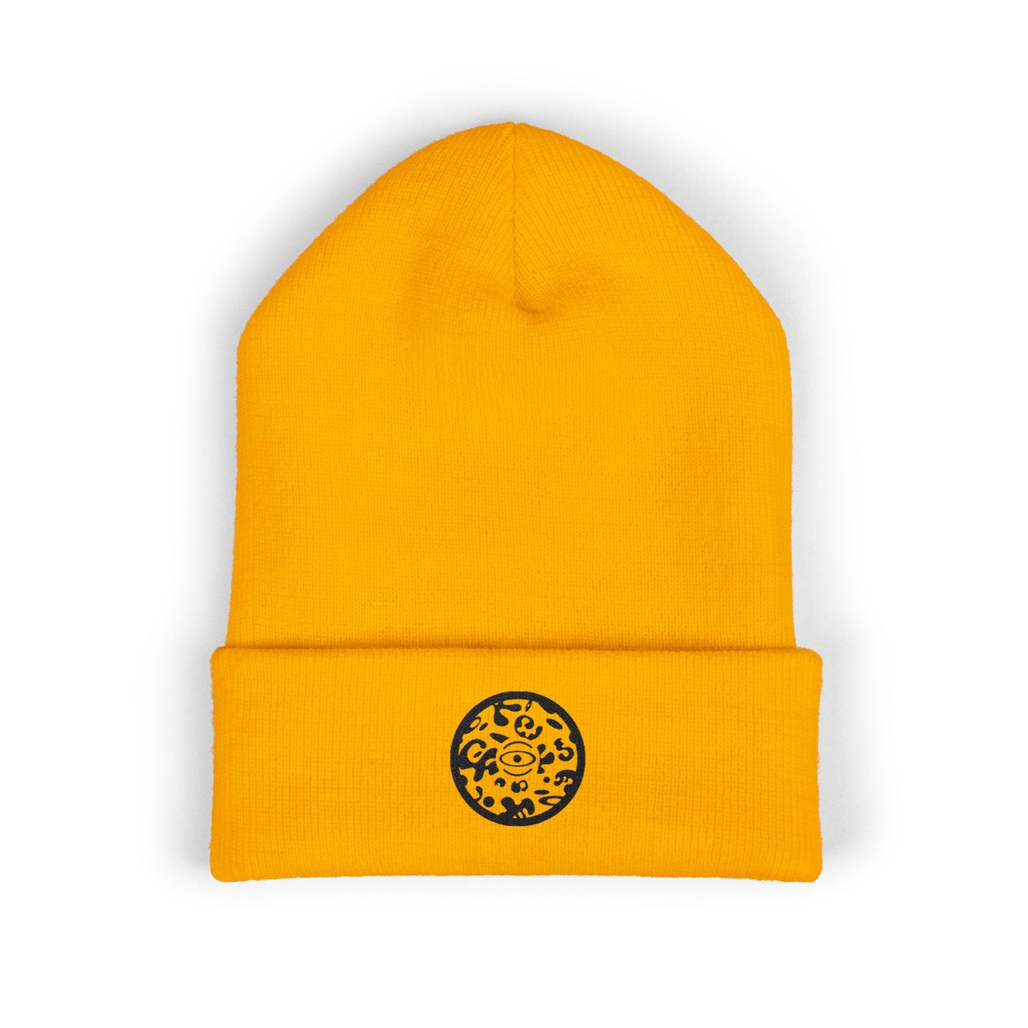 Adorn'd Logo Embroidered Classic Cuffed Beanie - Smoke Signal Black