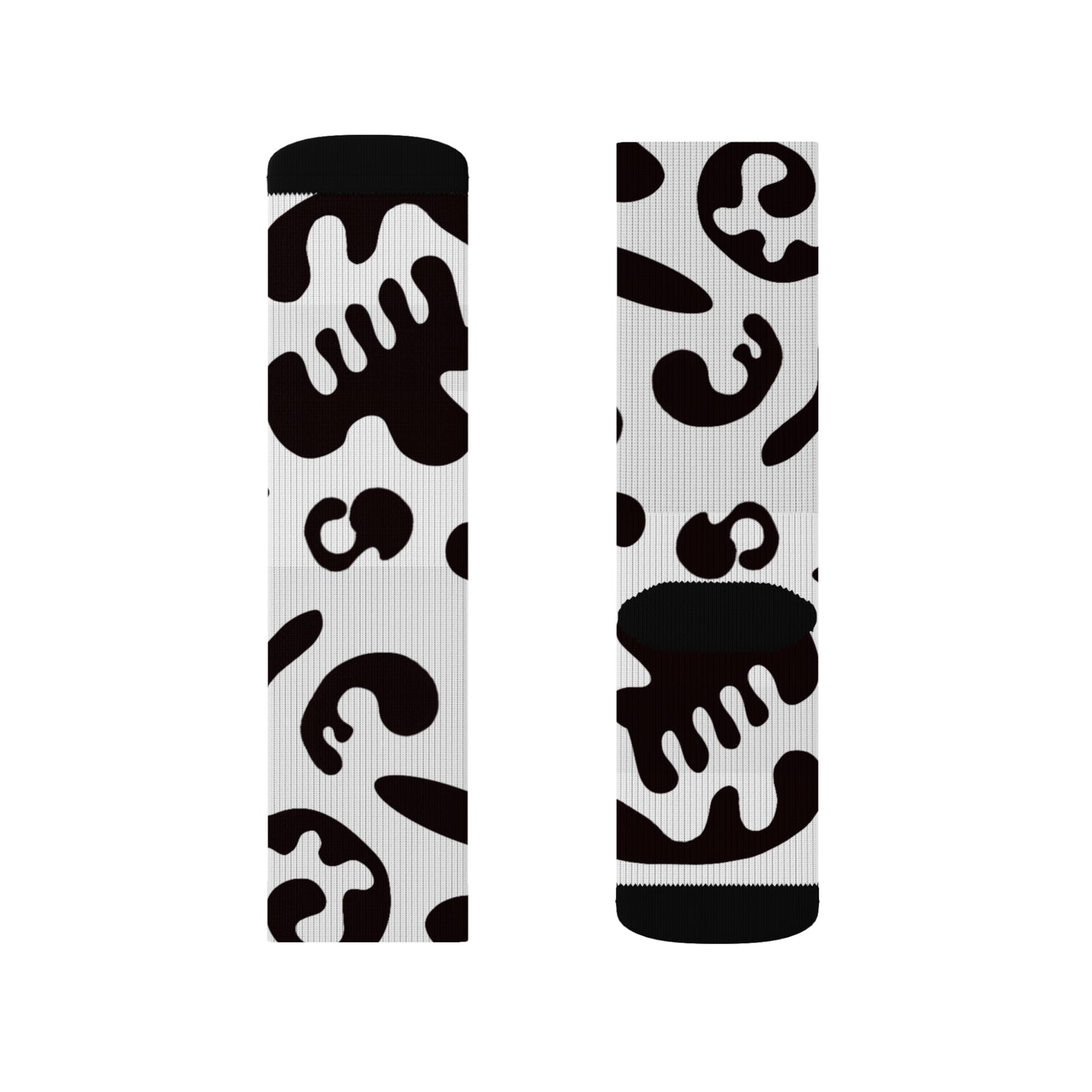 Pure Imagination Print Socks - Smoke Signal Black Print
