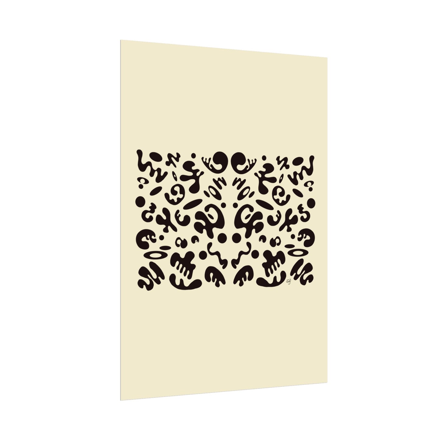 Mirror Work Rolled Poster (Portrait) - Blank Page
