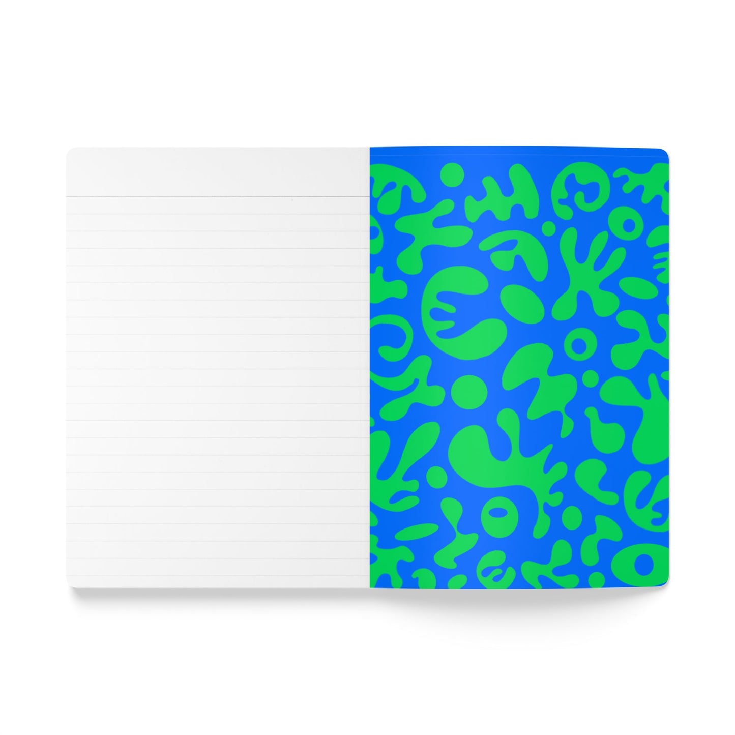 Pure Imagination Softcover Journal w Inside Prints + Tear-Off Pages (Ruled Line) - Tide Pool Blue
