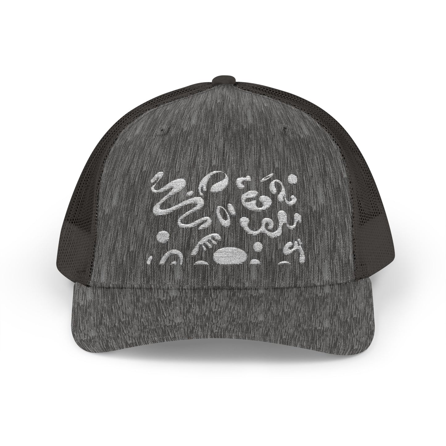 Pure Imagination Embroidered Retro Trucker Hat - Blank Page White
