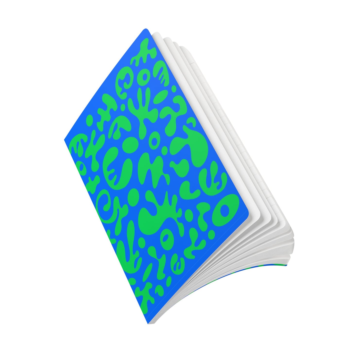 Pure Imagination Softcover Journal w Inside Prints + Tear-Off Pages (Ruled Line) - Tide Pool Blue