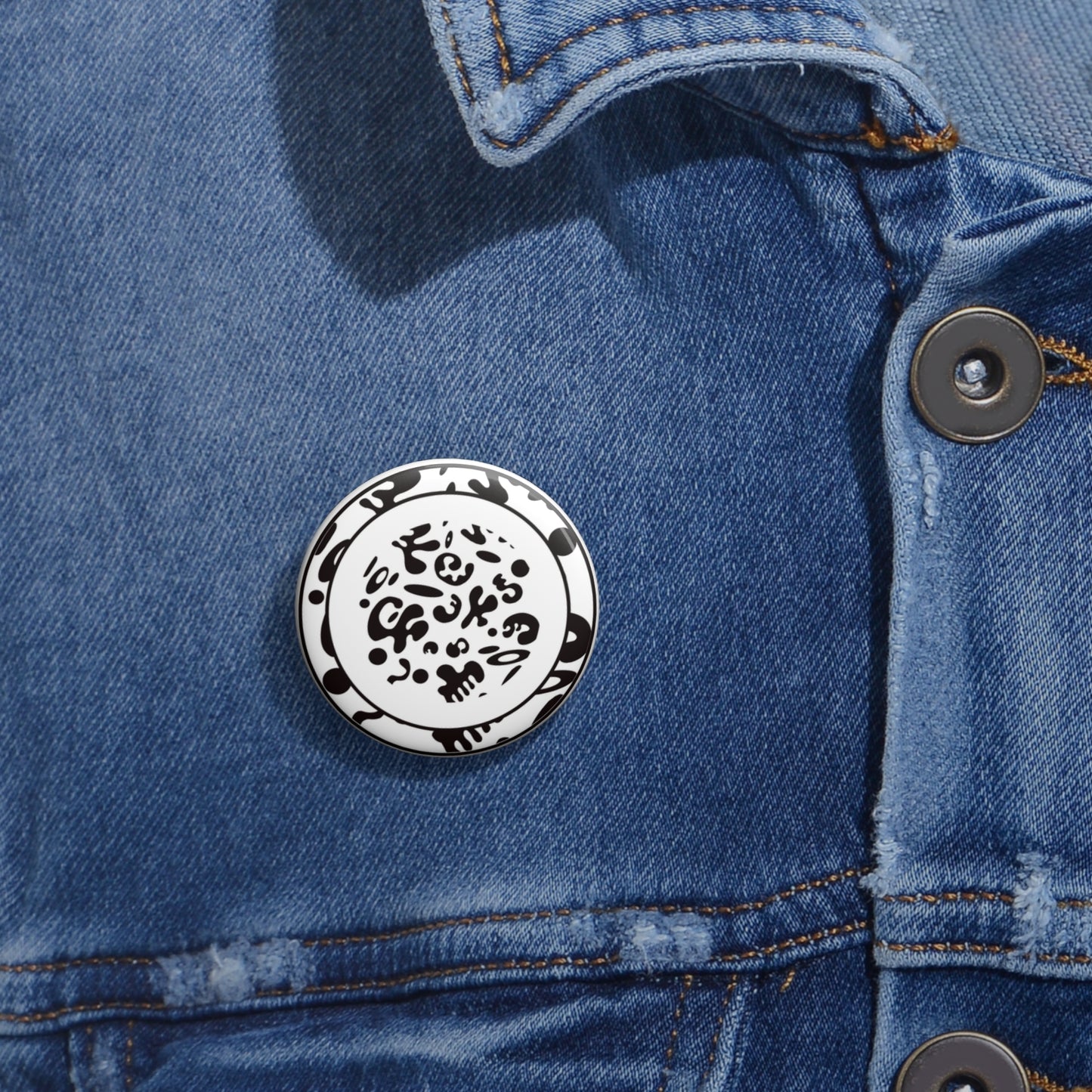 Adorn'd Pin Button - Starlight White