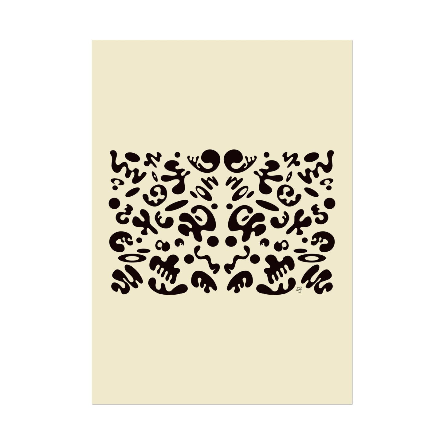 Mirror Work Rolled Poster (Portrait) - Blank Page