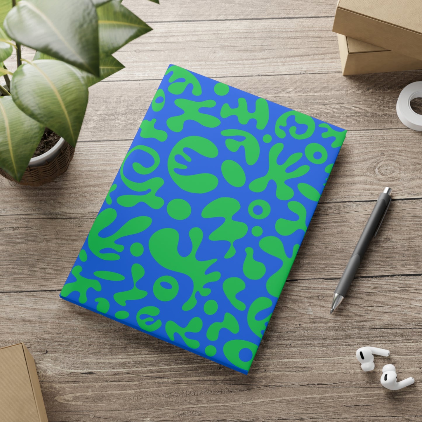 Pure Imagination Hardcover Notebook w Puffy Cover - Tide Pool