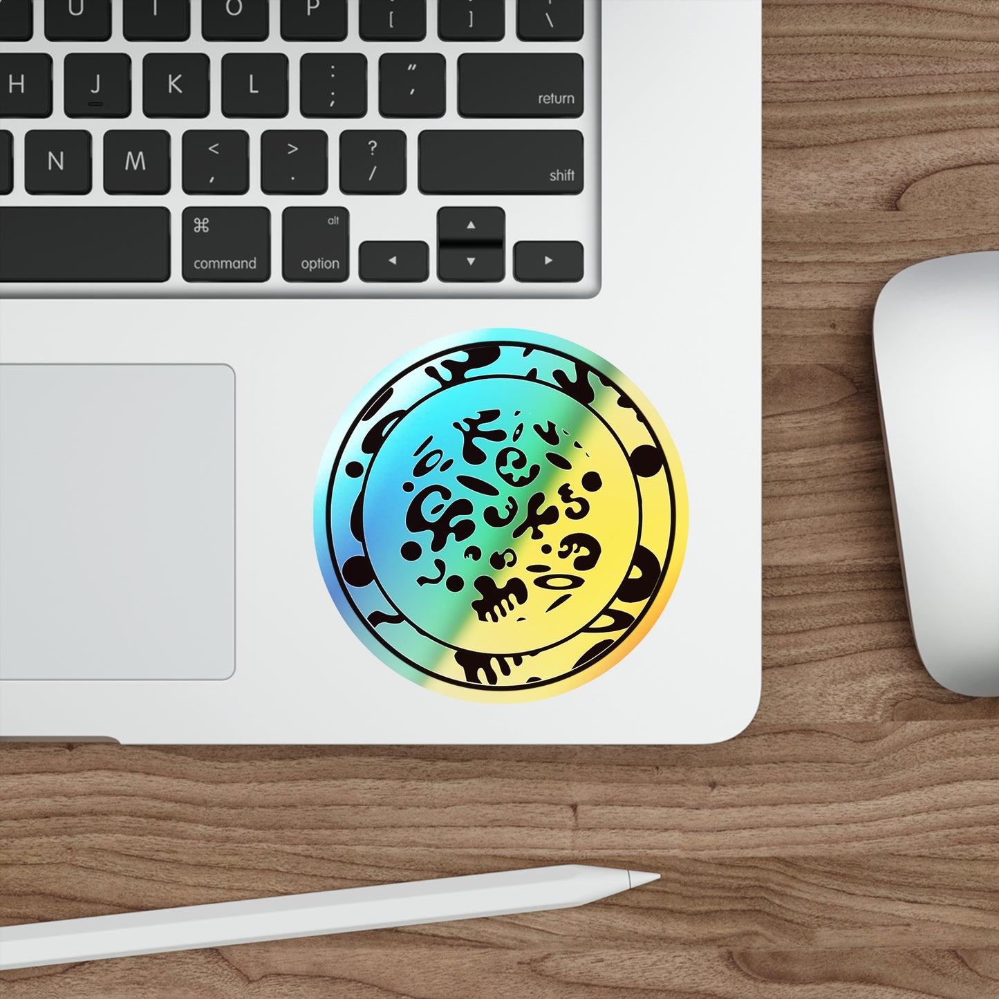 Adorn'd Holographic Die Cut Stickers - Blank Page Holo