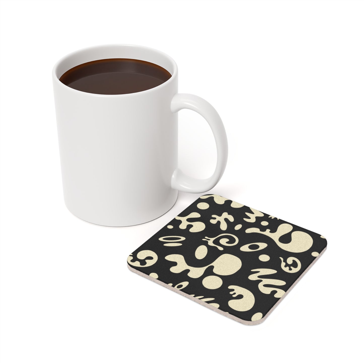Pure Imagination Cork Back Coaster (Square or Circle) - Smoke Signal Black