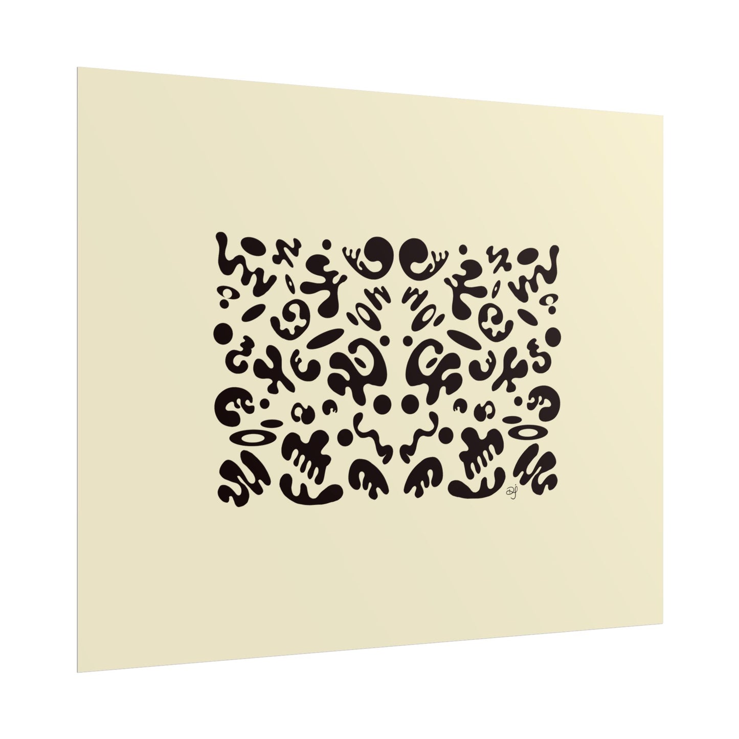 Mirror Work Rolled Poster (Landscape) - Blank Page