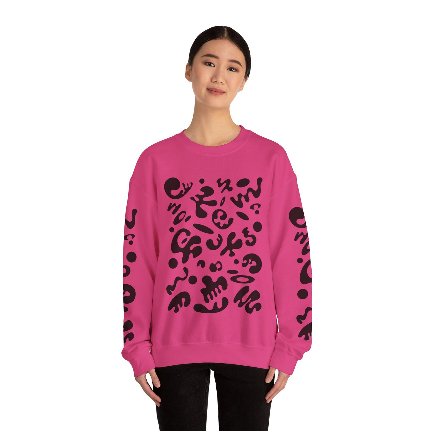 Pure Imagination Unisex Heavy Blend™ Crewneck Sweatshirt- Smoke Signal Black Print