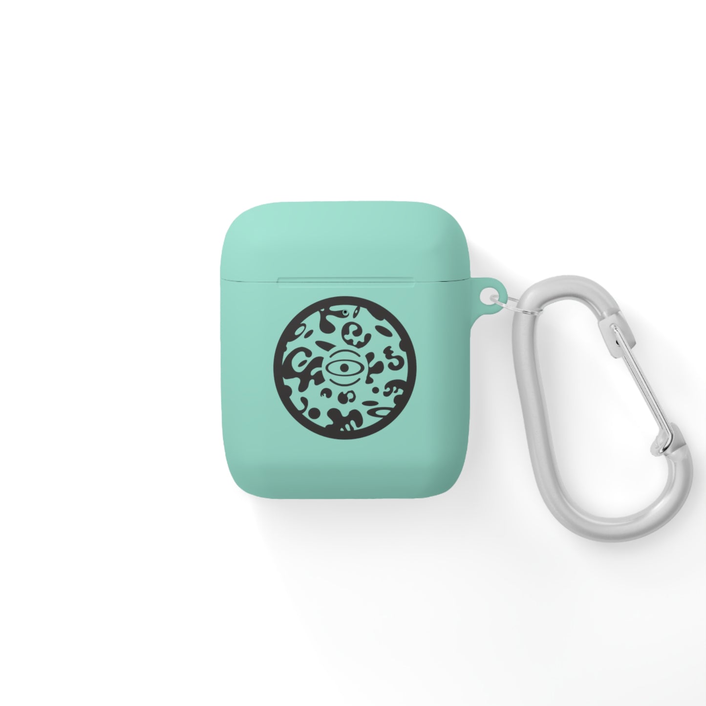 Adorn'd Logo Hard Plastic Airpods Case Cover - Smoke Signal Black