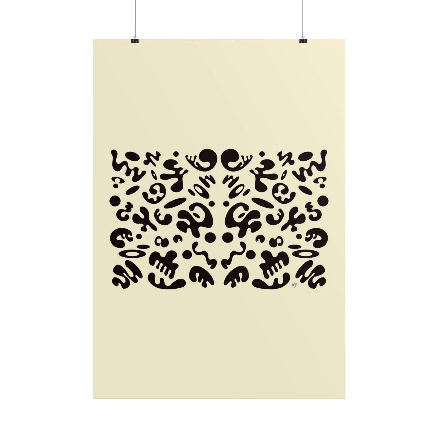 Mirror Work Rolled Poster (Portrait) - Blank Page