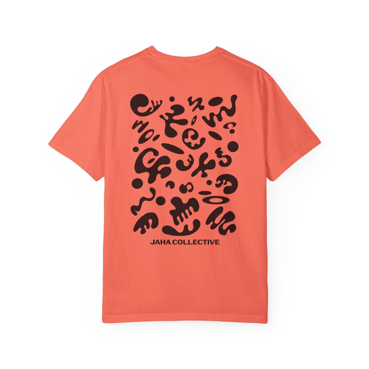 Pure Imagination Unisex Garment-Dyed T-Shirt (Warm Neutrals) - Smoke Signal Black Print