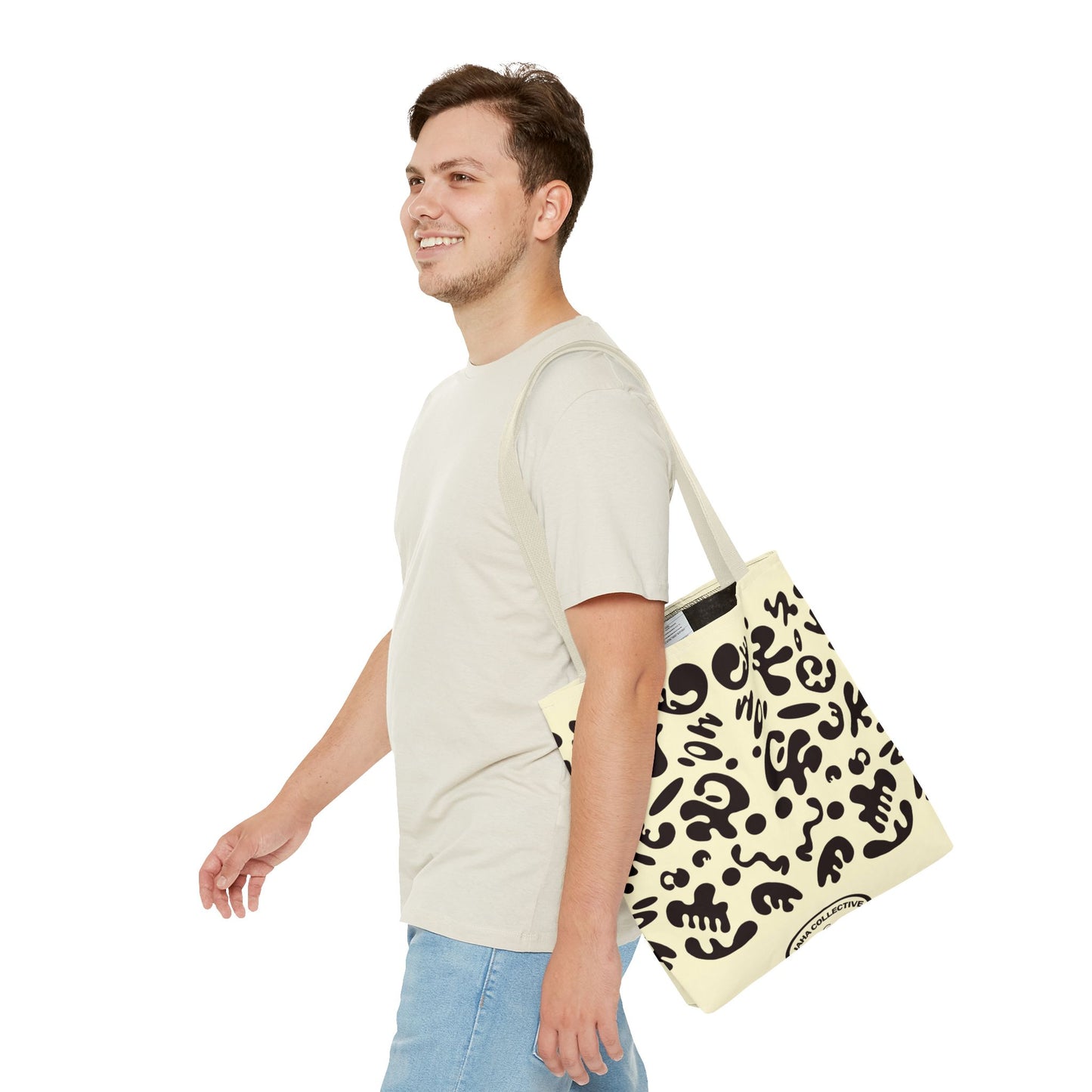 Mirror Work Colorful Tote Bag - Blank Page