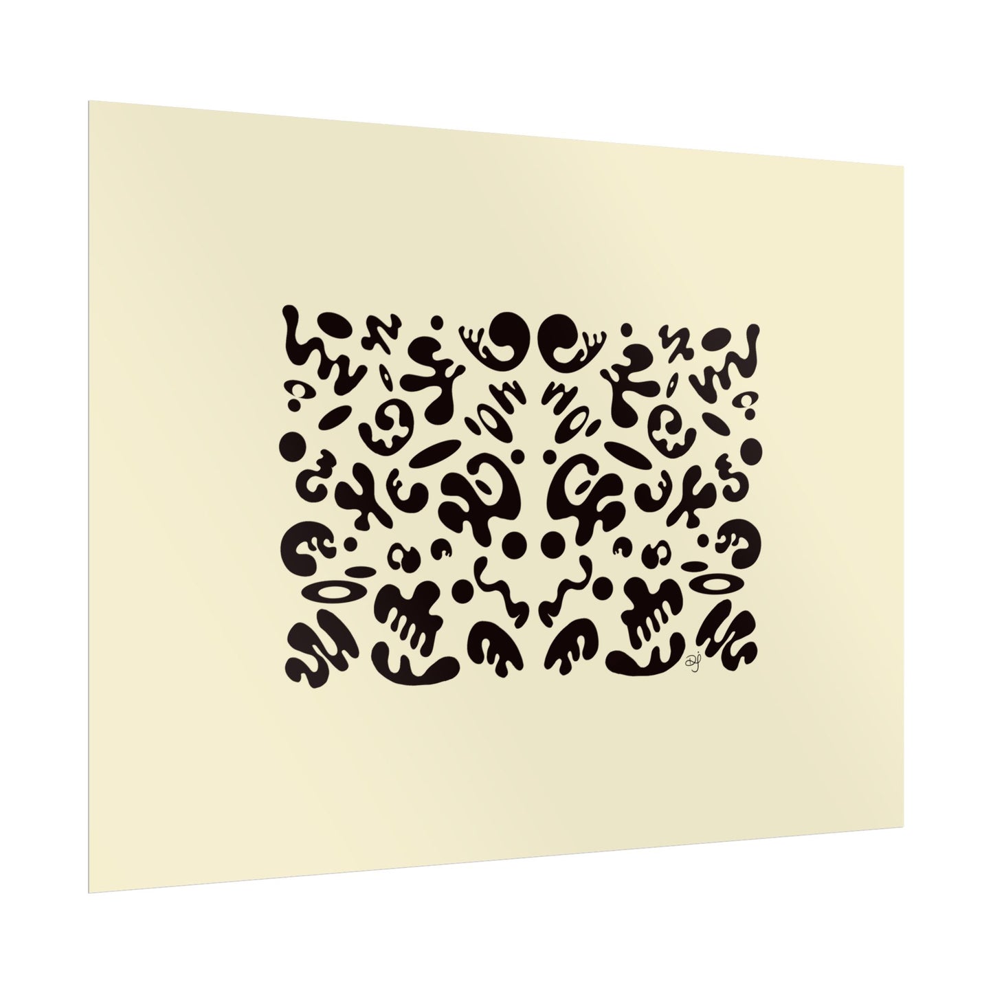 Mirror Work Rolled Poster (Landscape) - Blank Page