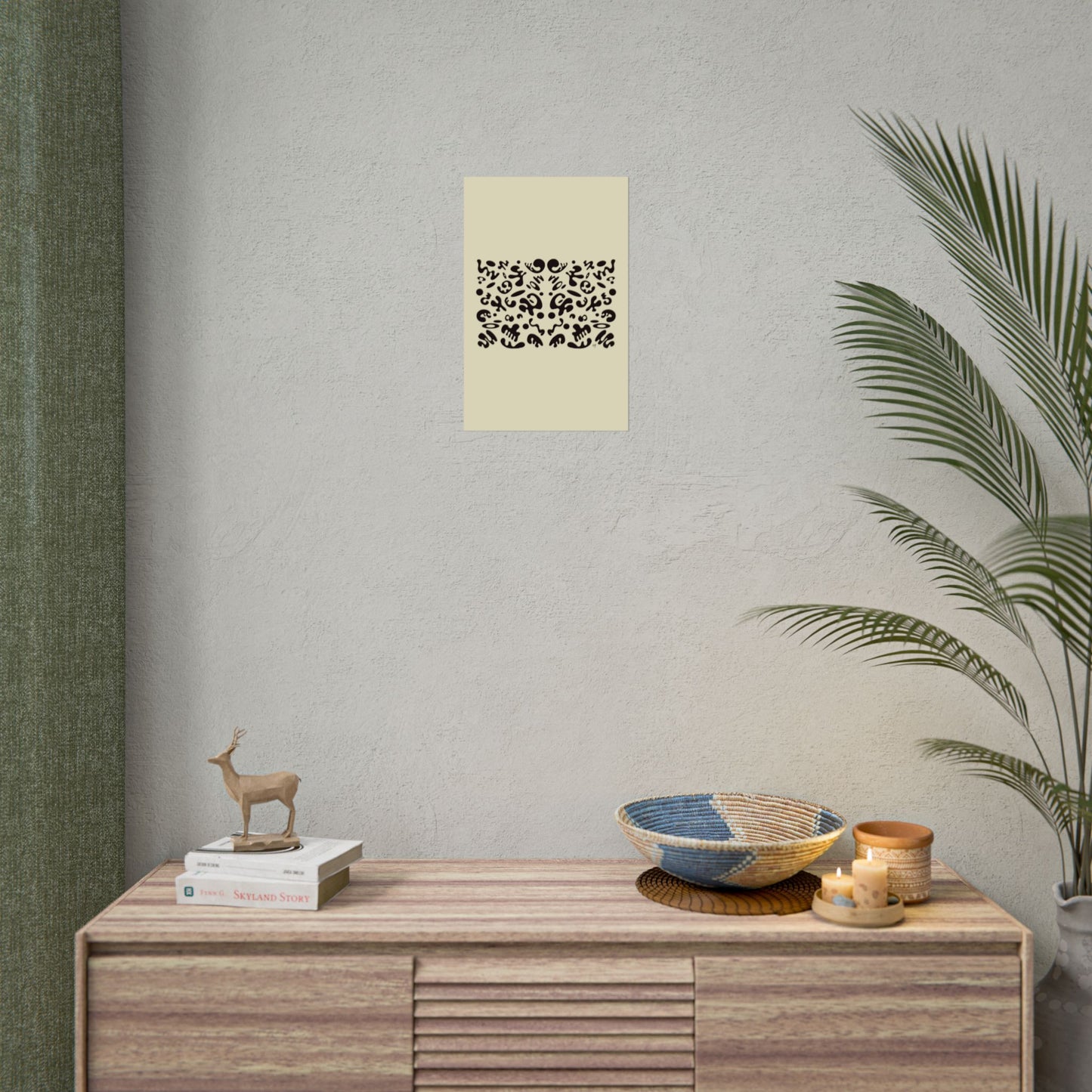 Mirror Work Rolled Poster (Portrait) - Blank Page