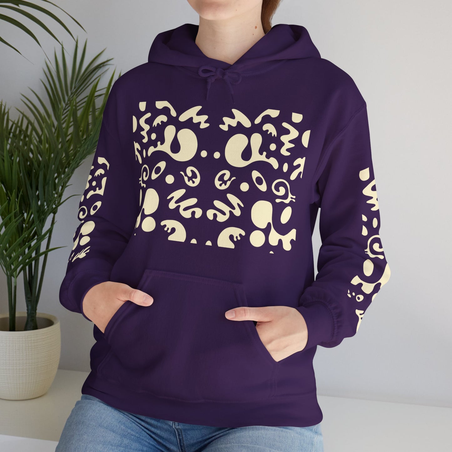 Mirror Work Unisex Heavy Blend™ Hooded Sweatshirt - Blank Page White Print