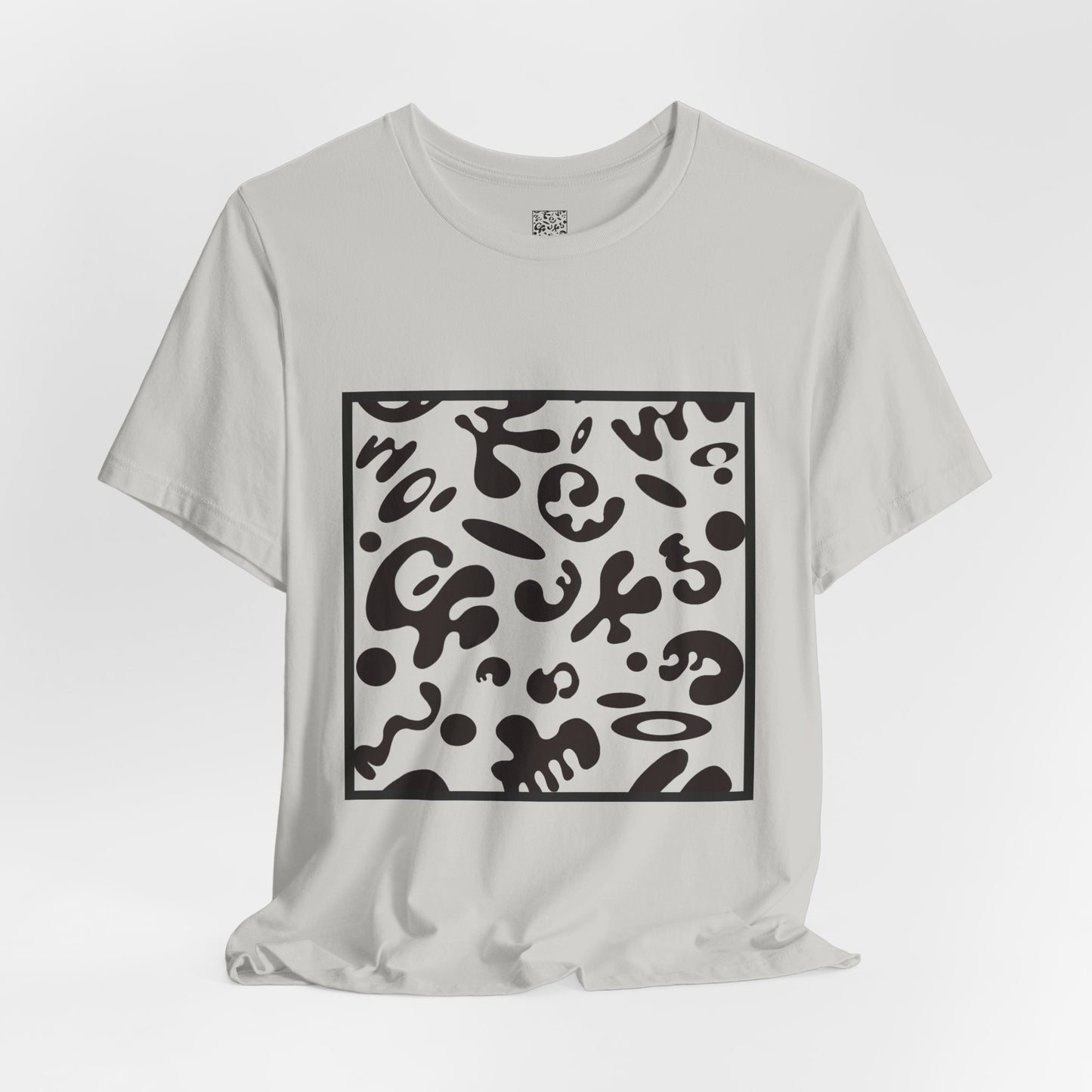 Adorn'd Unisex Jersey Short Sleeve Tee - Smoke Signal Black Print