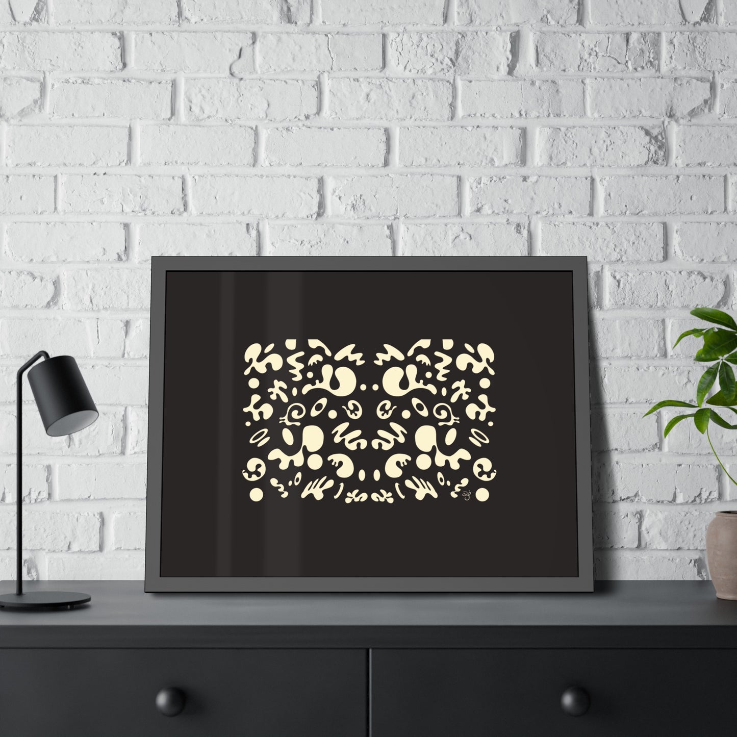 Mirror Work Framed Rolled Poster - Smoke Signal