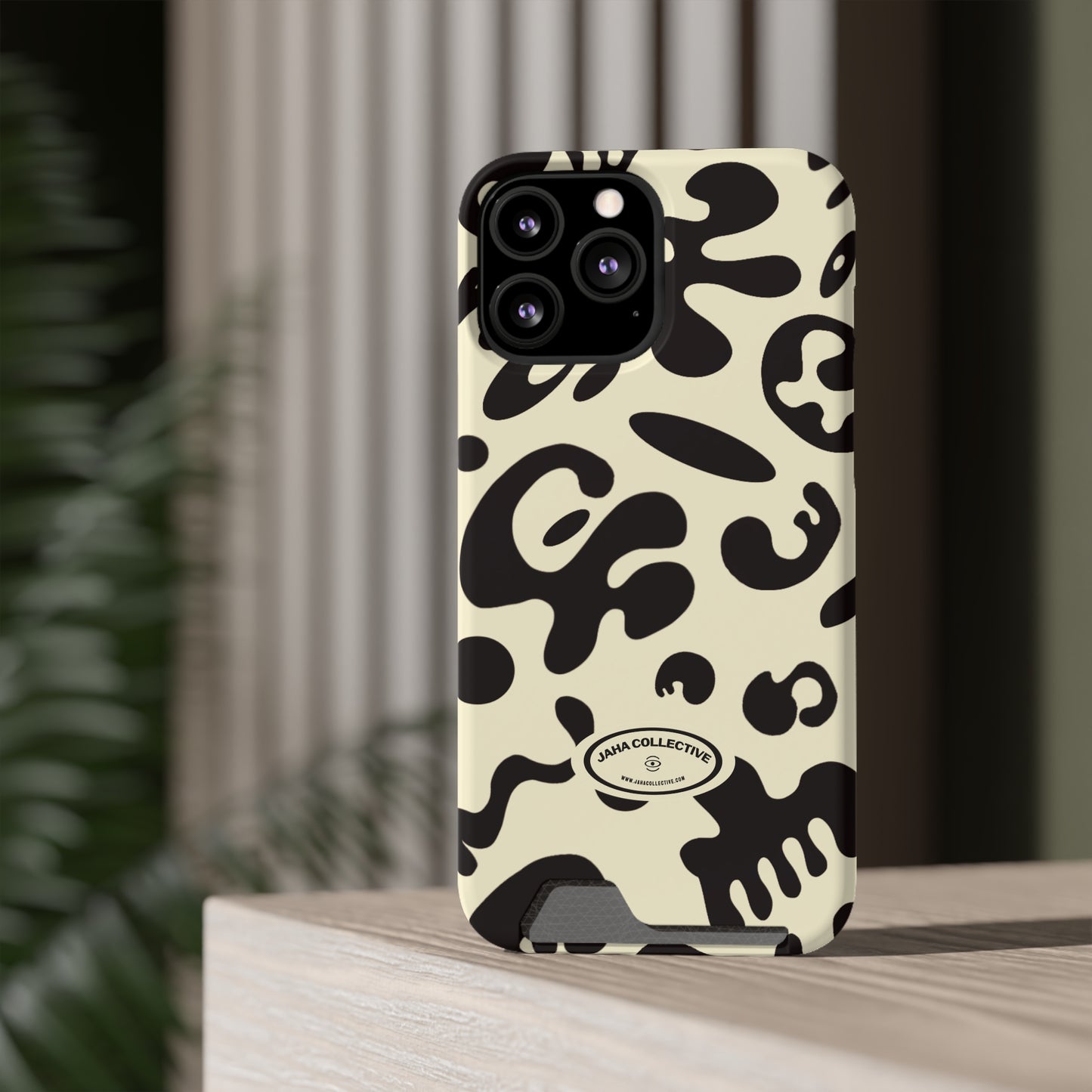 Pure Imagination Phone Case w Card Holder - Blank Page White