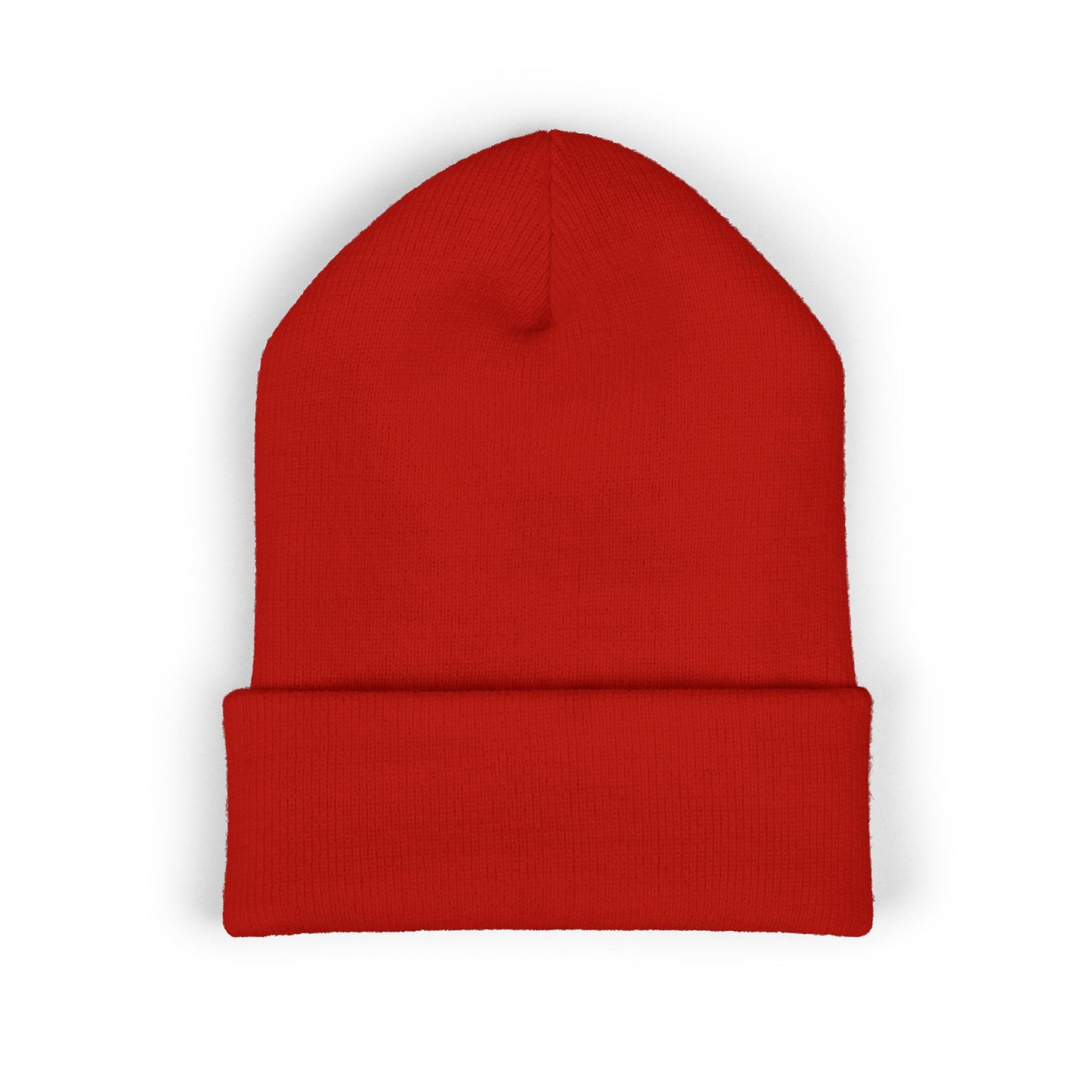 Adorn'd Logo Embroidered Classic Cuffed Beanie - Starlight White
