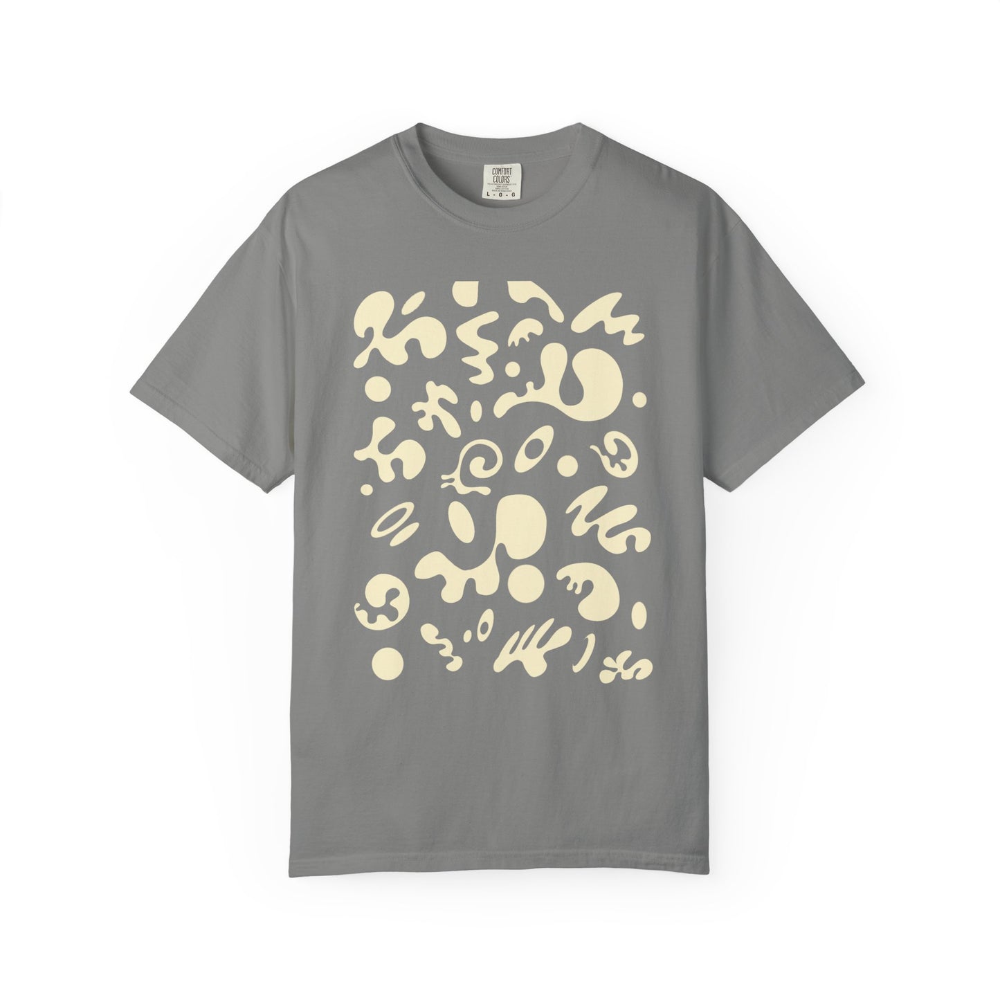 Pure Imagination Unisex Garment Dyed T-Shirt (Warm Neutrals) - Blank Page White Print
