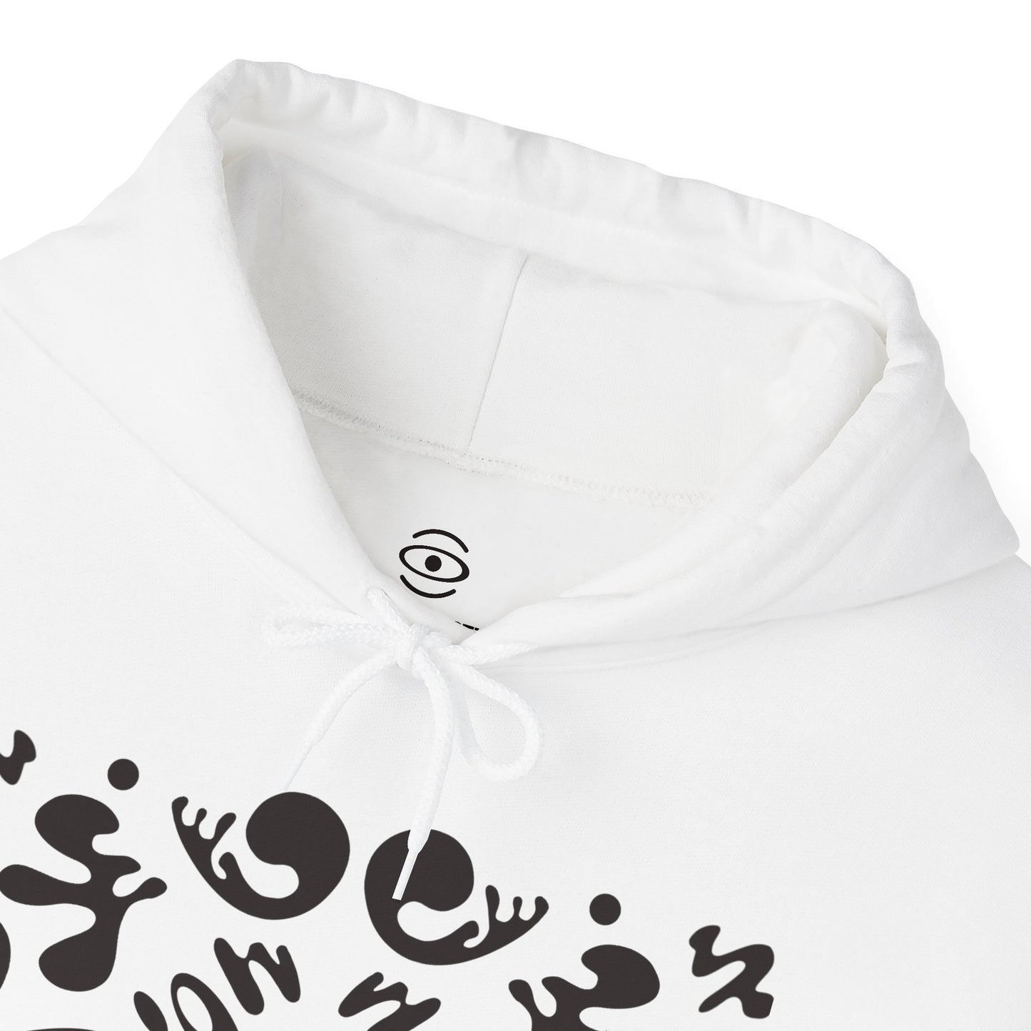 Mirror Work Unisex Heavy Blend™ Hooded Sweatshirt - Smoke Signal Black Print