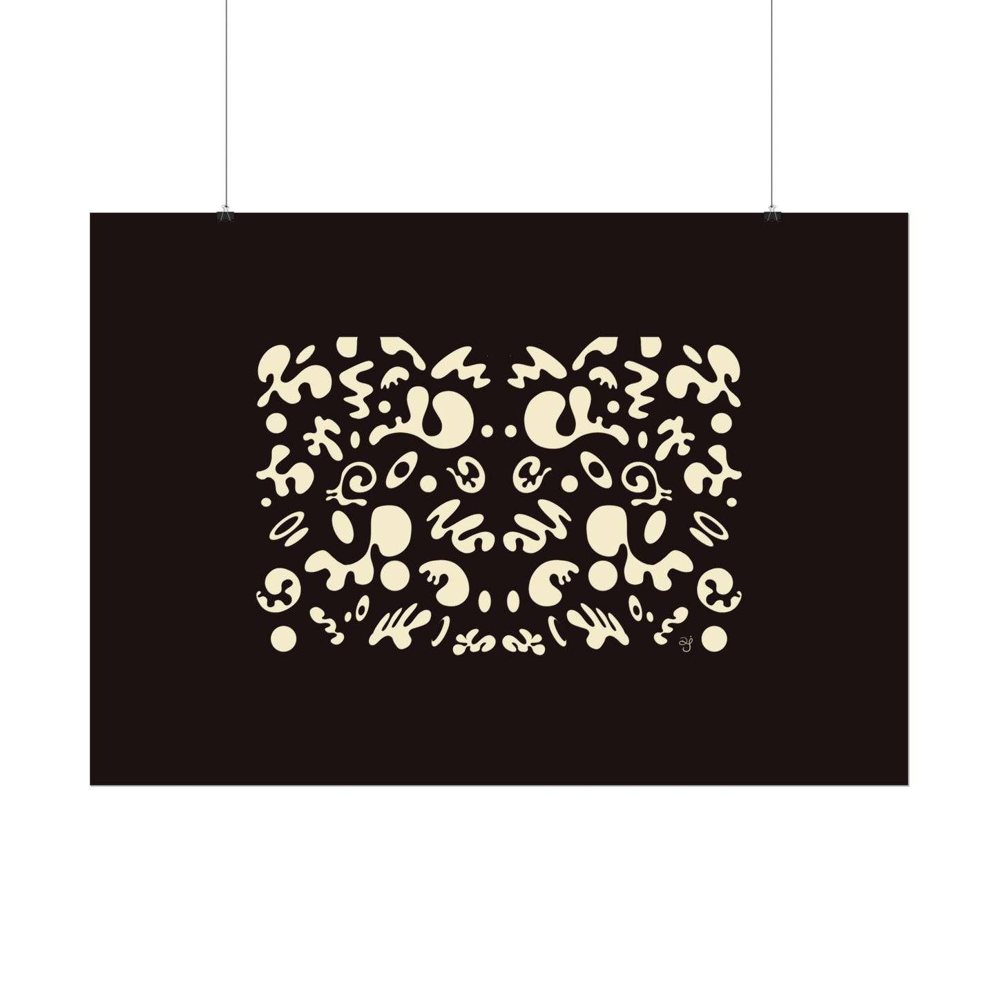 Mirror Work Rolled Poster (Landscape) - Smoke Signal
