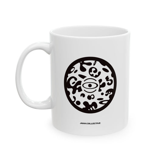 Adorn'd Minimalist Logo White Ceramic Mug