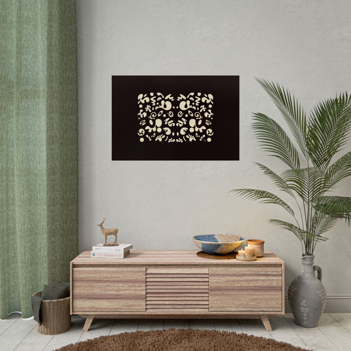 Mirror Work Rolled Poster (Landscape) - Smoke Signal