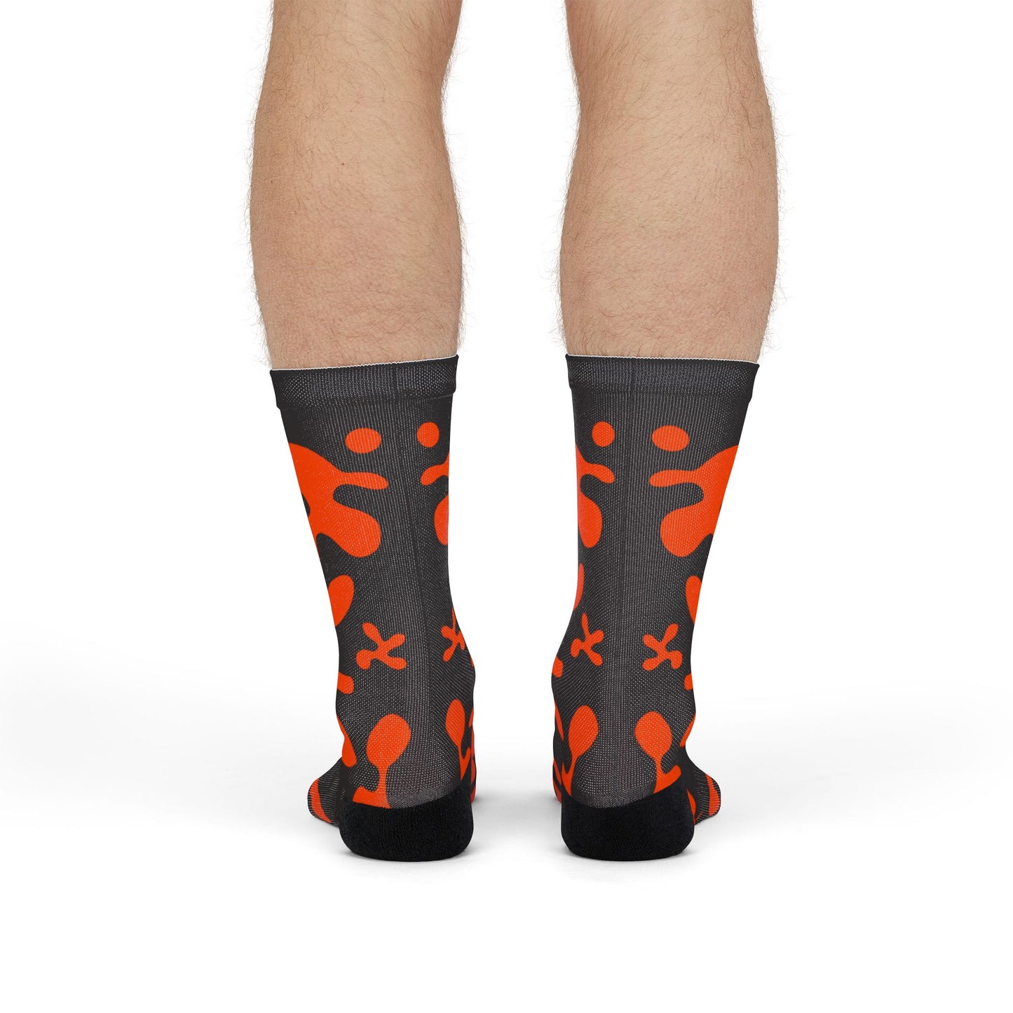 Mirror Work Color Crew Socks - Black Magic Woman