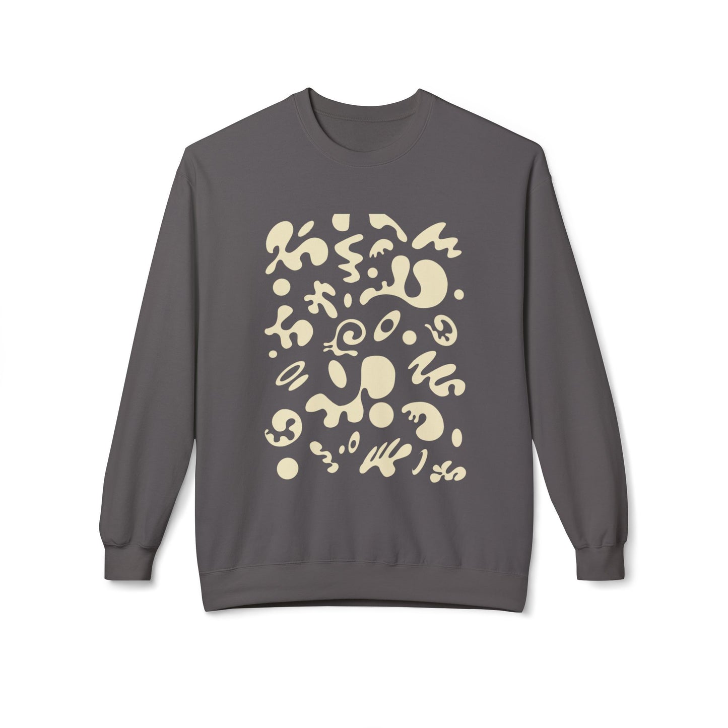 Pure Imagination Unisex Midweight Softstyle Fleece Crewneck Sweatshirt - Blank Page White Print