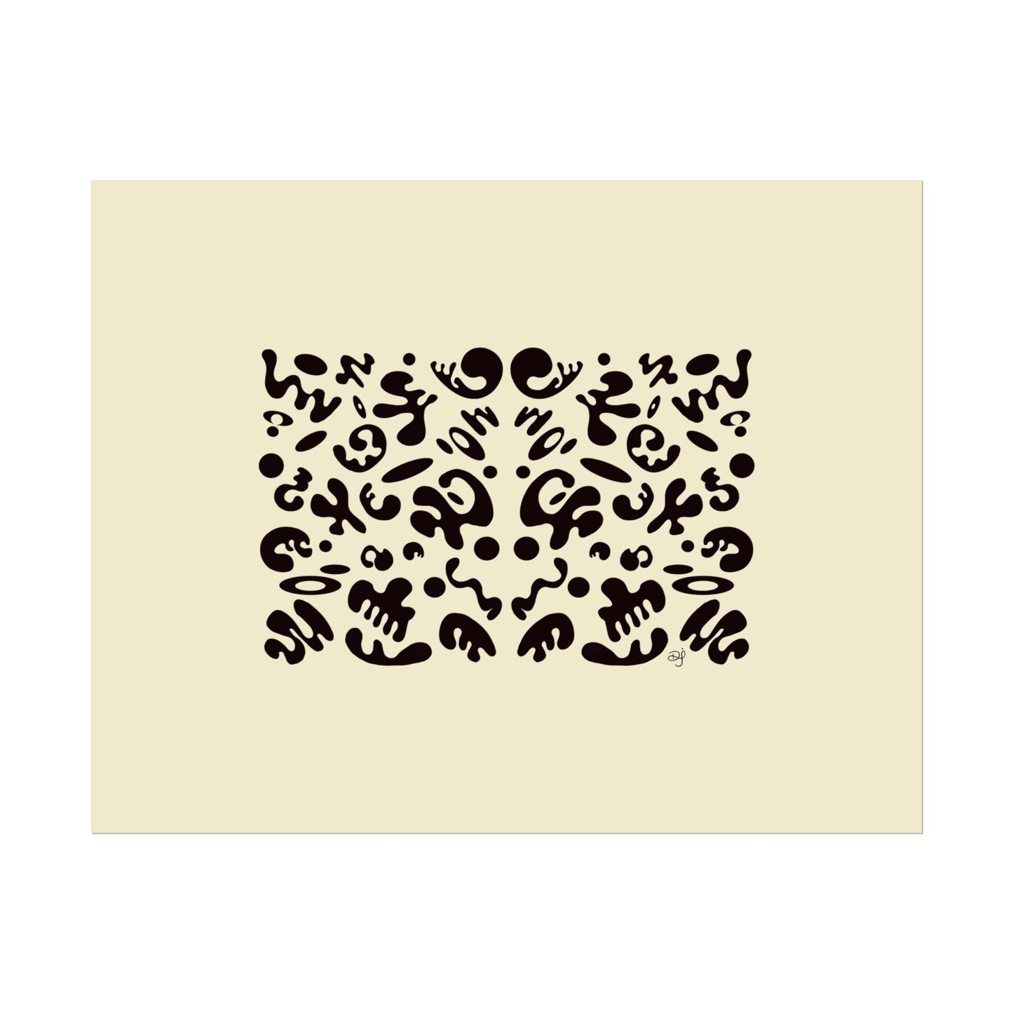 Mirror Work Rolled Poster (Landscape) - Blank Page