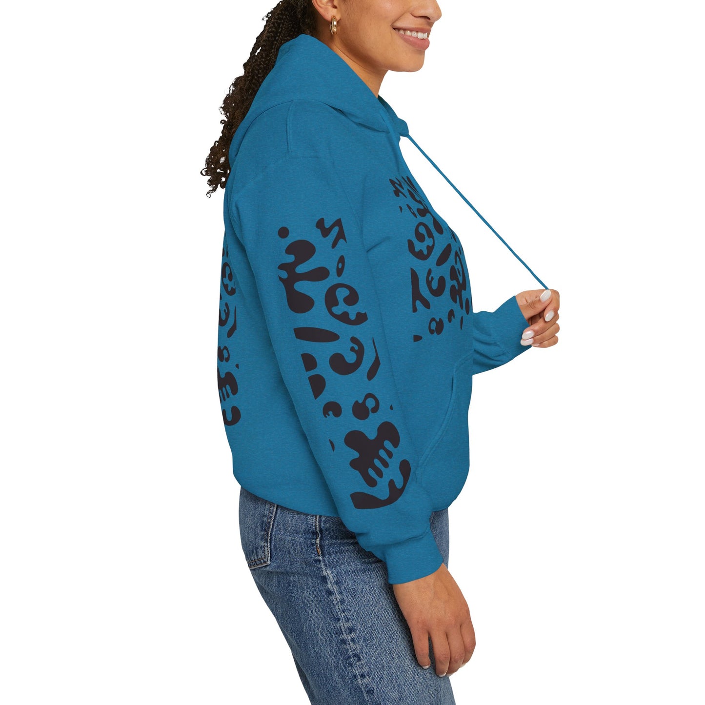 Mirror Work Unisex Heavy Blend™ Hooded Sweatshirt - Smoke Signal Black Print