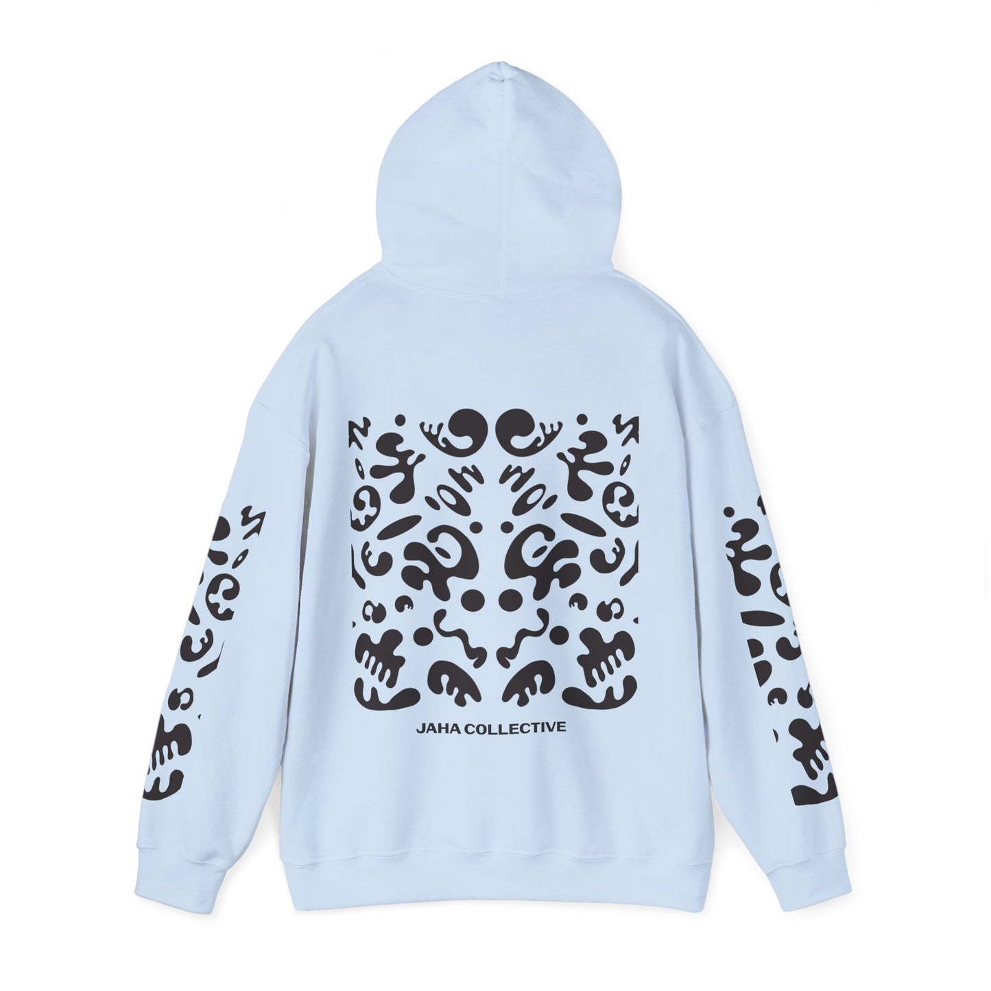 Mirror Work Unisex Heavy Blend™ Hooded Sweatshirt - Smoke Signal Black Print