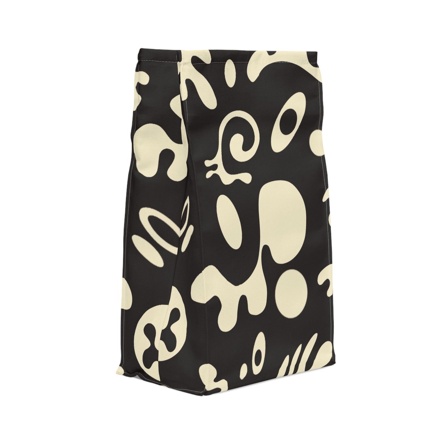 Pure Imagination Magnetic Roll Top Fabric Lunch Bag - Smoke Signal Black