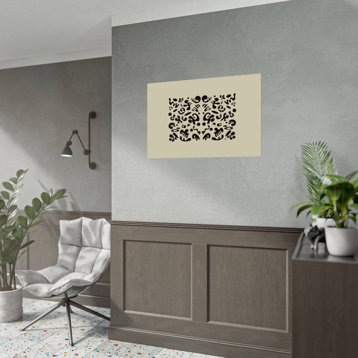 Mirror Work Rolled Poster (Landscape) - Blank Page