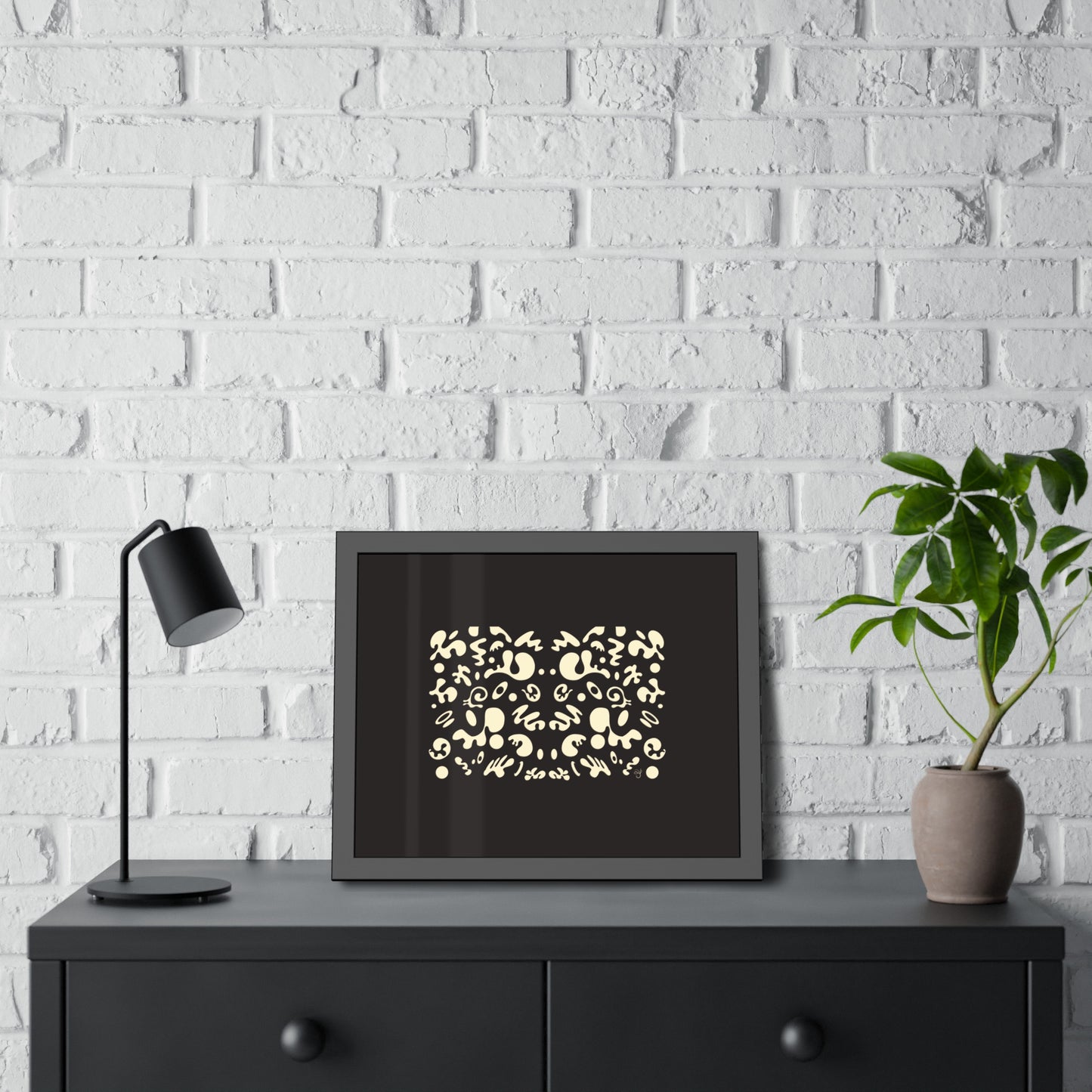 Mirror Work Framed Rolled Poster - Smoke Signal