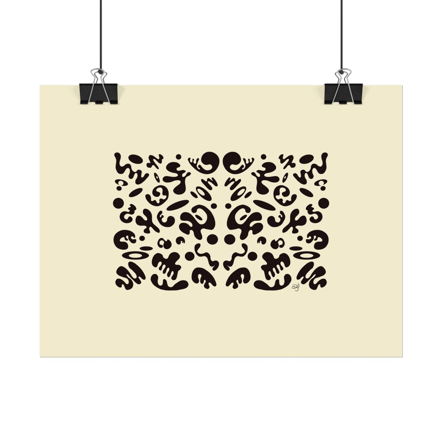 Mirror Work Rolled Poster (Landscape) - Blank Page