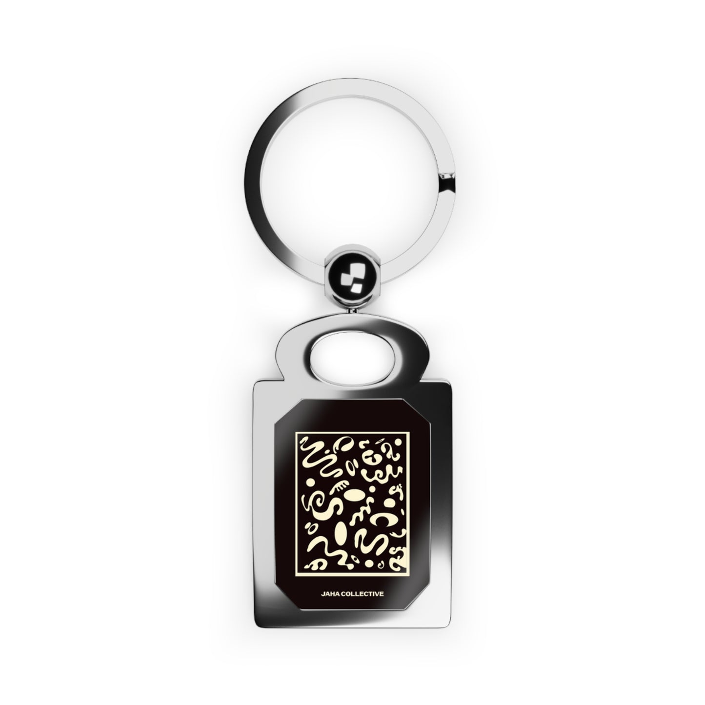 Deep Dream Rectangle Photo Keyring,