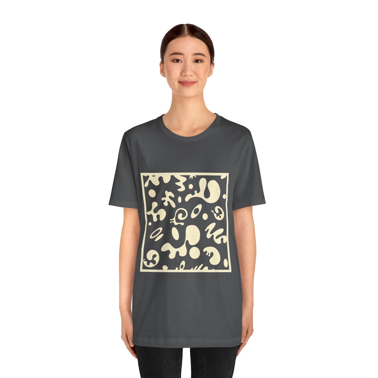 Adorn'd Unisex Jersey Short Sleeve Tee - Blank Page White Print