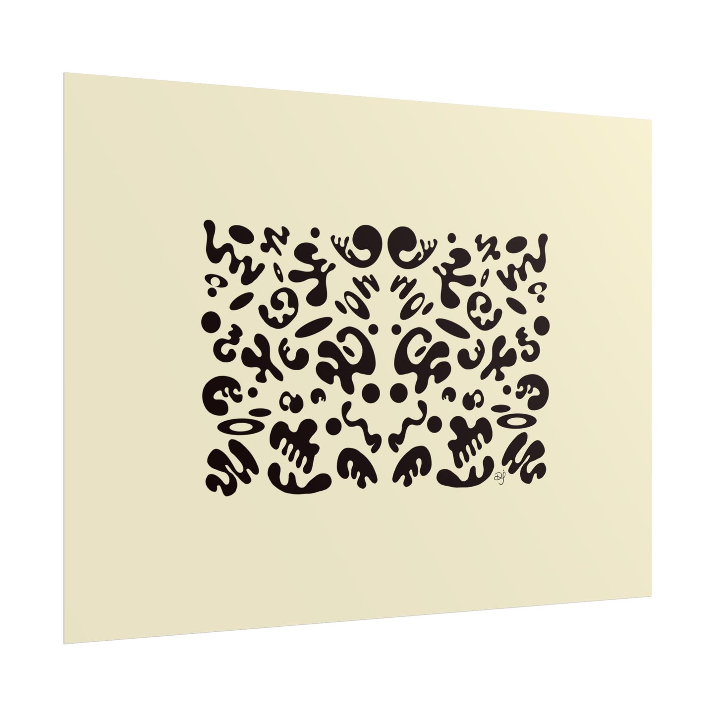 Mirror Work Rolled Poster (Landscape) - Blank Page