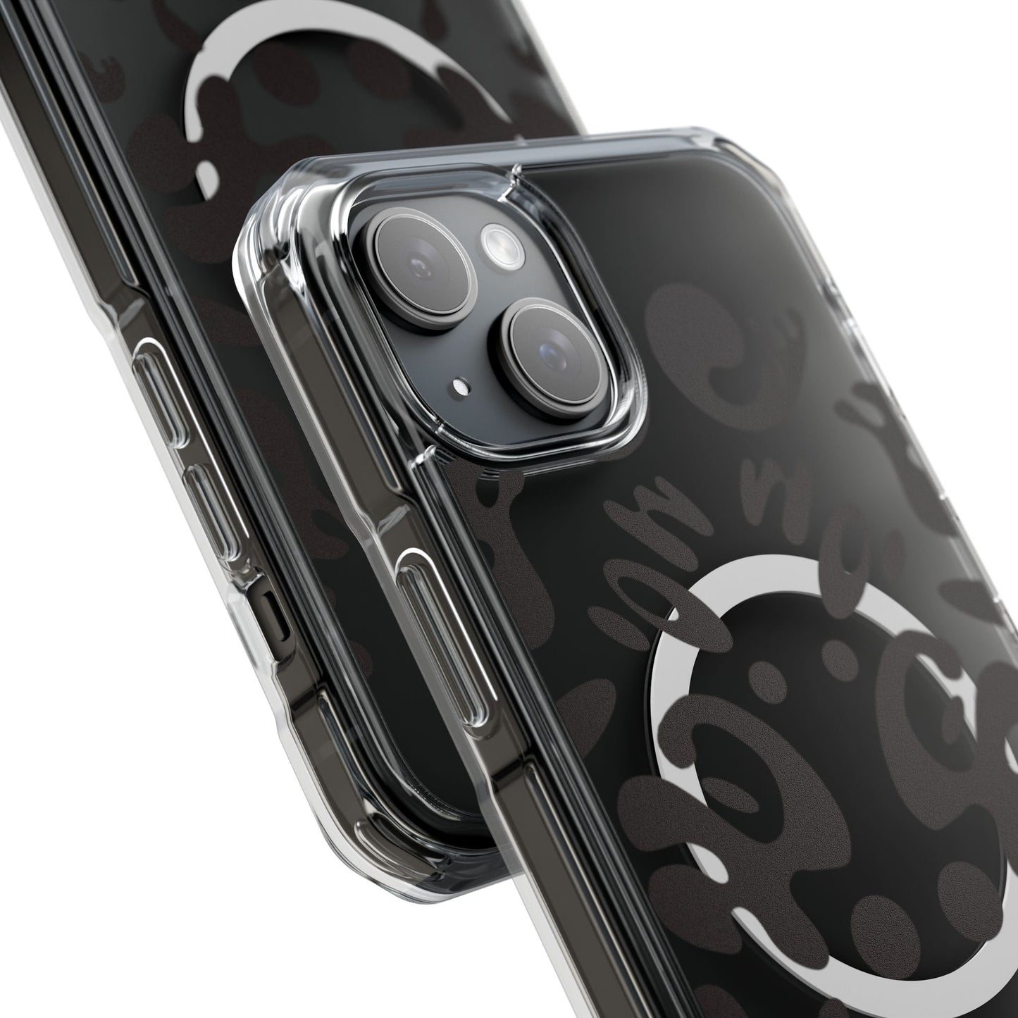 Mirror Work Clear MagSafe Impact Case - Smoke Signal Black