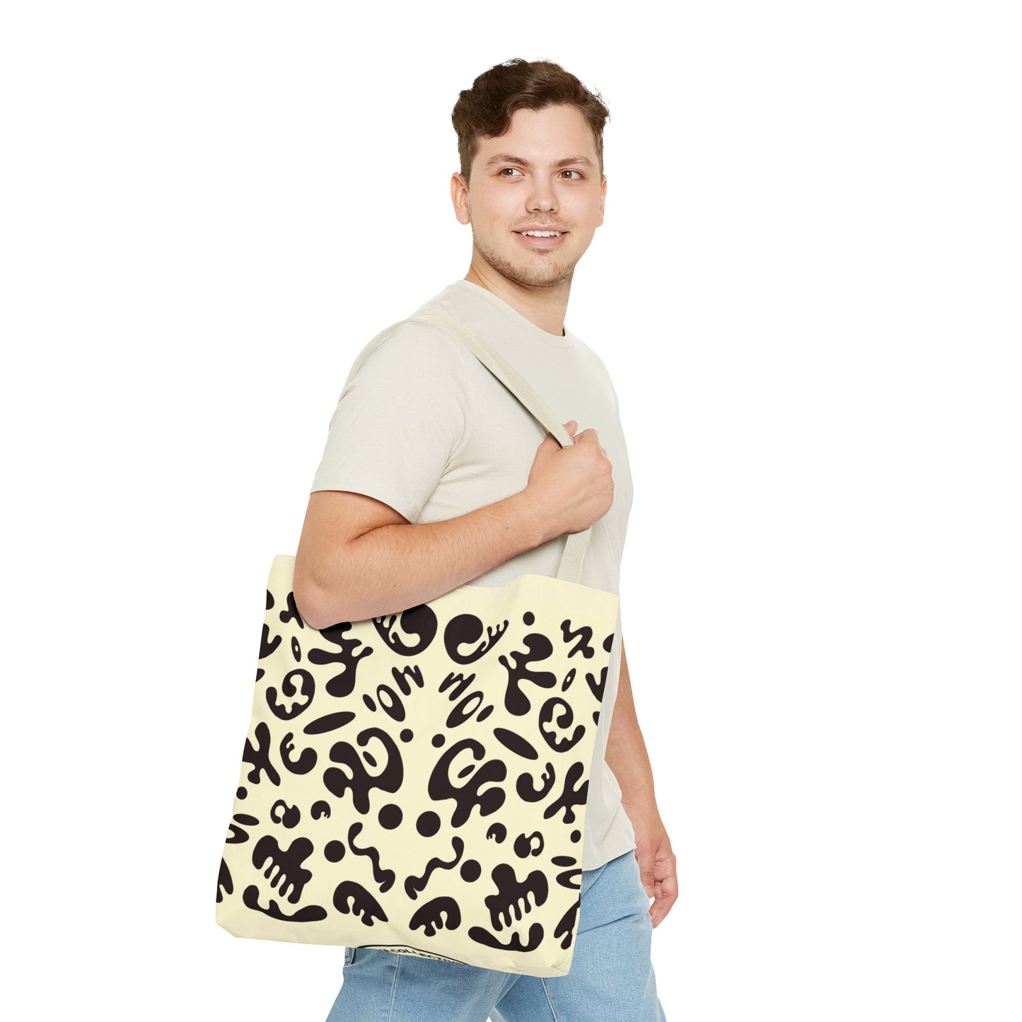 Mirror Work Colorful Tote Bag - Blank Page