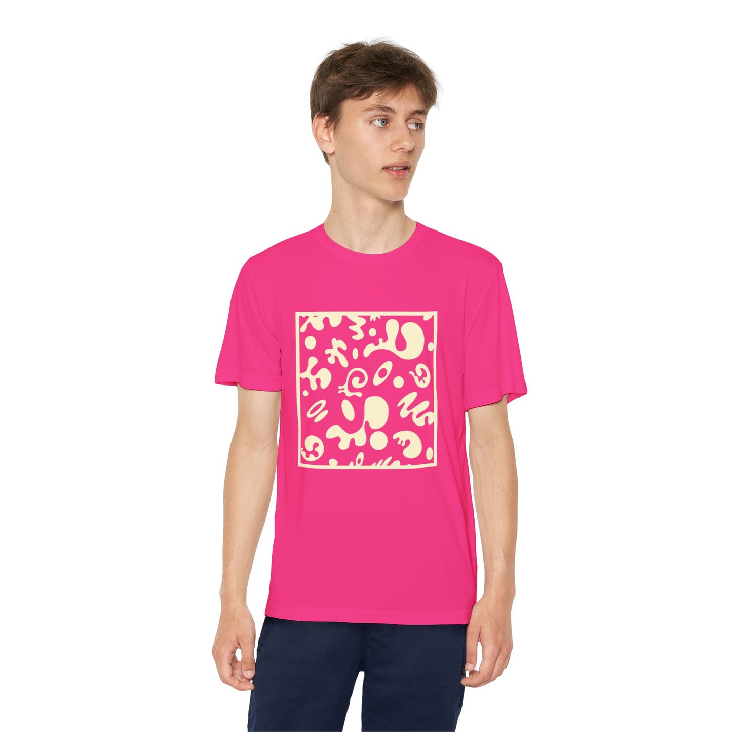 Adorn'd Youth Competitor Graphic Tee - Blank Page White