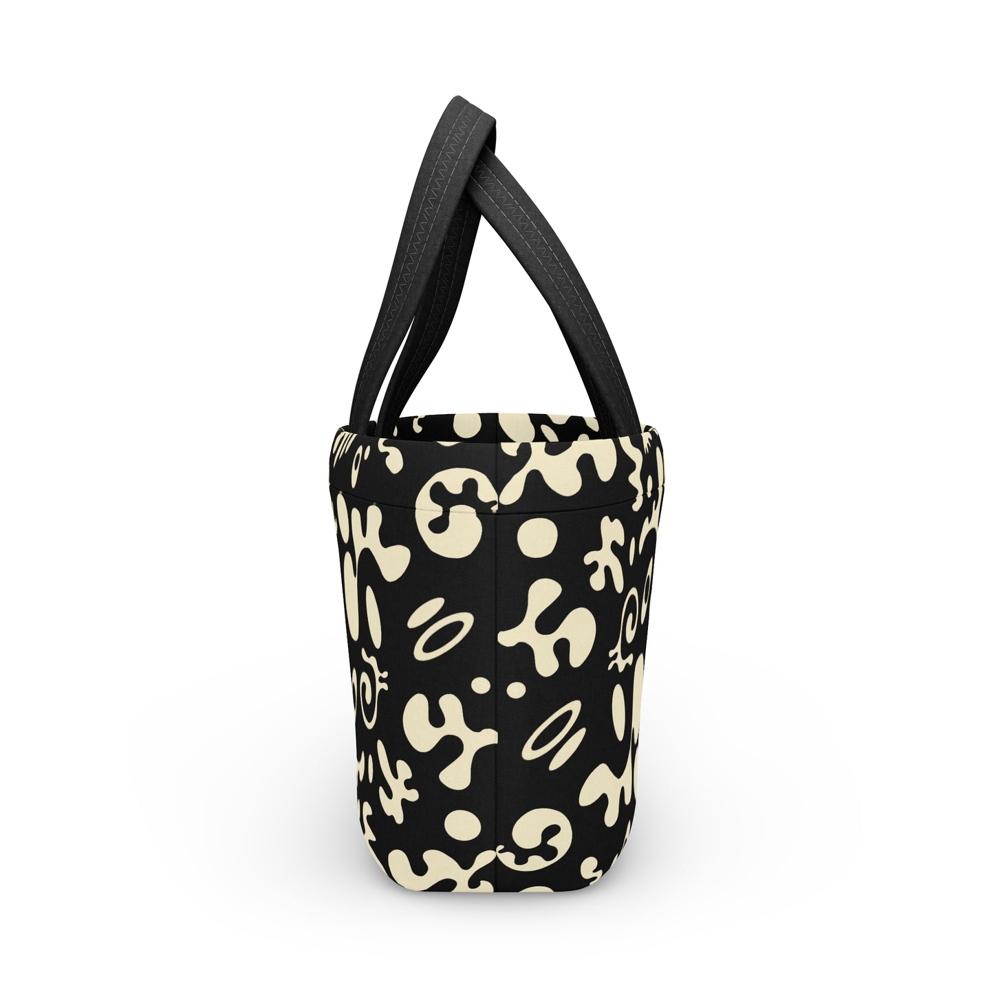 Mirror Work Puffy Lunch Bag - Smoke Signal Black
