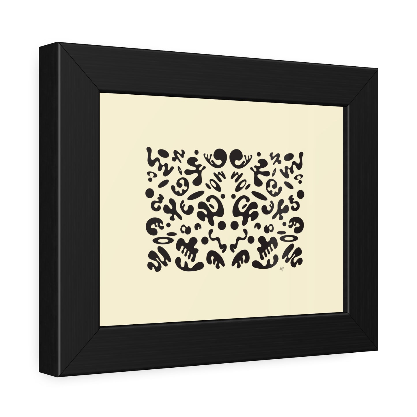 Mirror Work Framed Rolled Poster - Blank Page