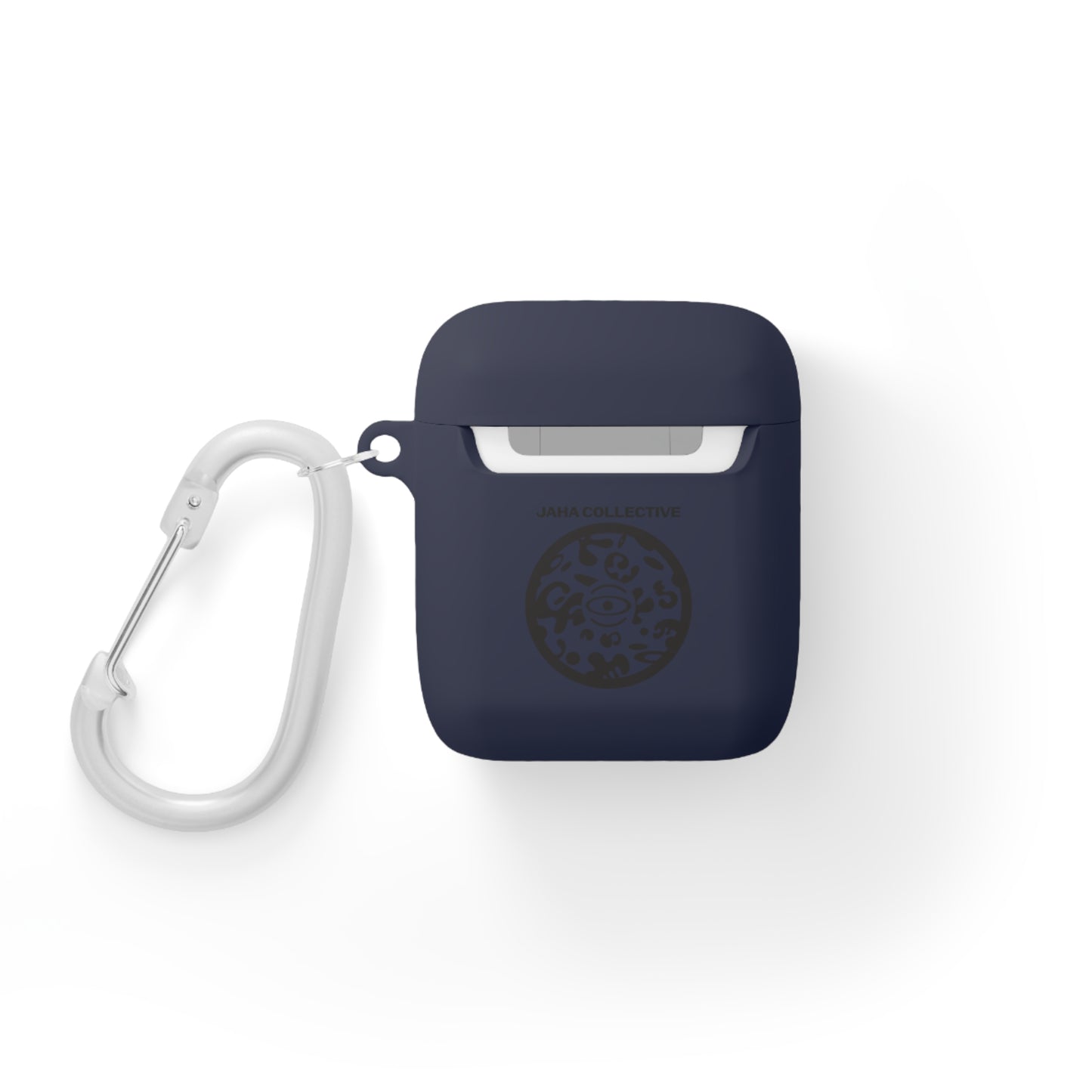 Adorn'd Logo Hard Plastic Airpods Case Cover - Smoke Signal Black